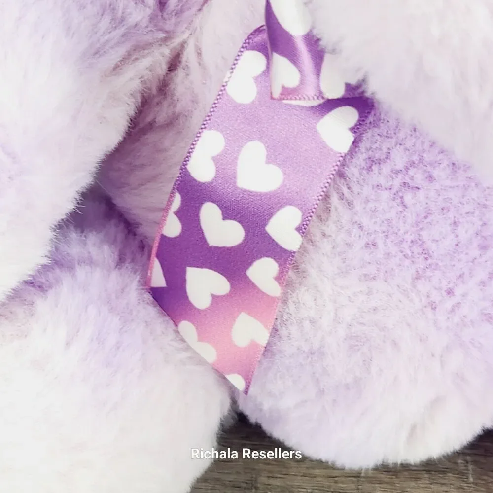 Hug & Luv Purple Elephant Plush 12